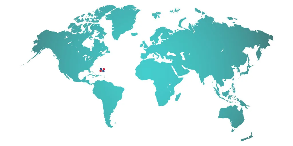 Voyage en République dominicaine - Où se situe la République dominicaine Positionnement de la République sur la mapmonde.